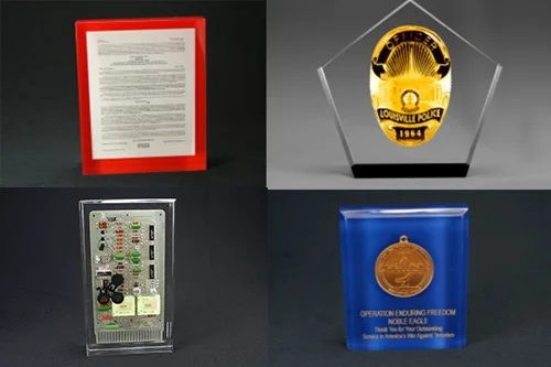 Lucite embedments